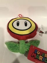 Super Mario Plush Nintendo Green Red Flower 6” Plush New - £10.19 GBP
