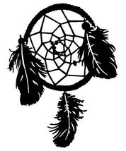 Picniva dreamcatcher style2 removable Vinyl Wall Decal Home Dicor - £6.84 GBP
