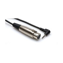 HosaTech XVS-102F 2ft XLR3F to Right Angle 3.5mm TRS Microphone Cable  - £12.68 GBP