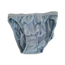 NWOT VINTAGE VICTORIAS SECRET  BODY BY BBV RARE BLUE TACTEL NYLON SMALL ... - $38.49