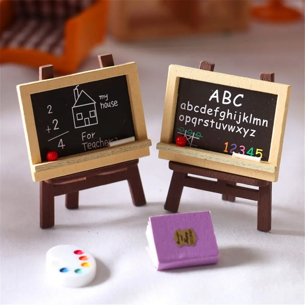 1 Pcs Miniature Blackboard Model Dollhouse Miniature Accessories Mini Chalkboard - £6.34 GBP+