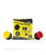 2 Pack Drillbrush Kit - 2in Red Stiff Brush and 2in Yellow Medium Stiffn... - $19.13 CAD