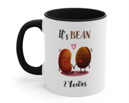 Funny Two Year Anniversary Gift It’s Bean 2 Years Gift For Couples Coffe... - £15.49 GBP