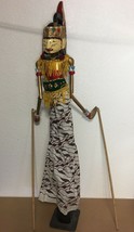 Vintage Java Indonesian 30” tall Wayang Golek – Rod Puppet the Refined C... - £144.02 GBP