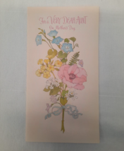 Vintage 70'S Mother's Day Card "For a Very Dear Aunt" by Gibson + Envelope NEW - $6.88
