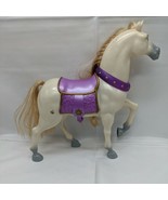 Disney Rapunzel Maximus Toy Horse Mattel 2009 10&quot; Head Moves Purple Sadd... - $17.81