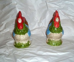 Johnson Bros China Rooster Hen Chicken Salt &amp; Pepper Shaker Set - £19.49 GBP