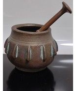 Antique Ottoman Apothecary Mortar &amp; Pestle Bronze C17th - $5,182.78 MXN