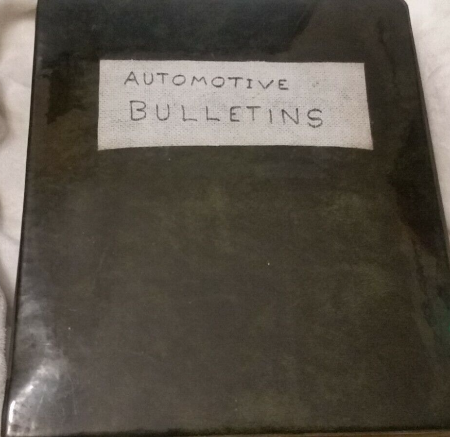 Vintage Binder Full of 1970s Ford Automotive Technical Service Manual Bulletins  - $83.09