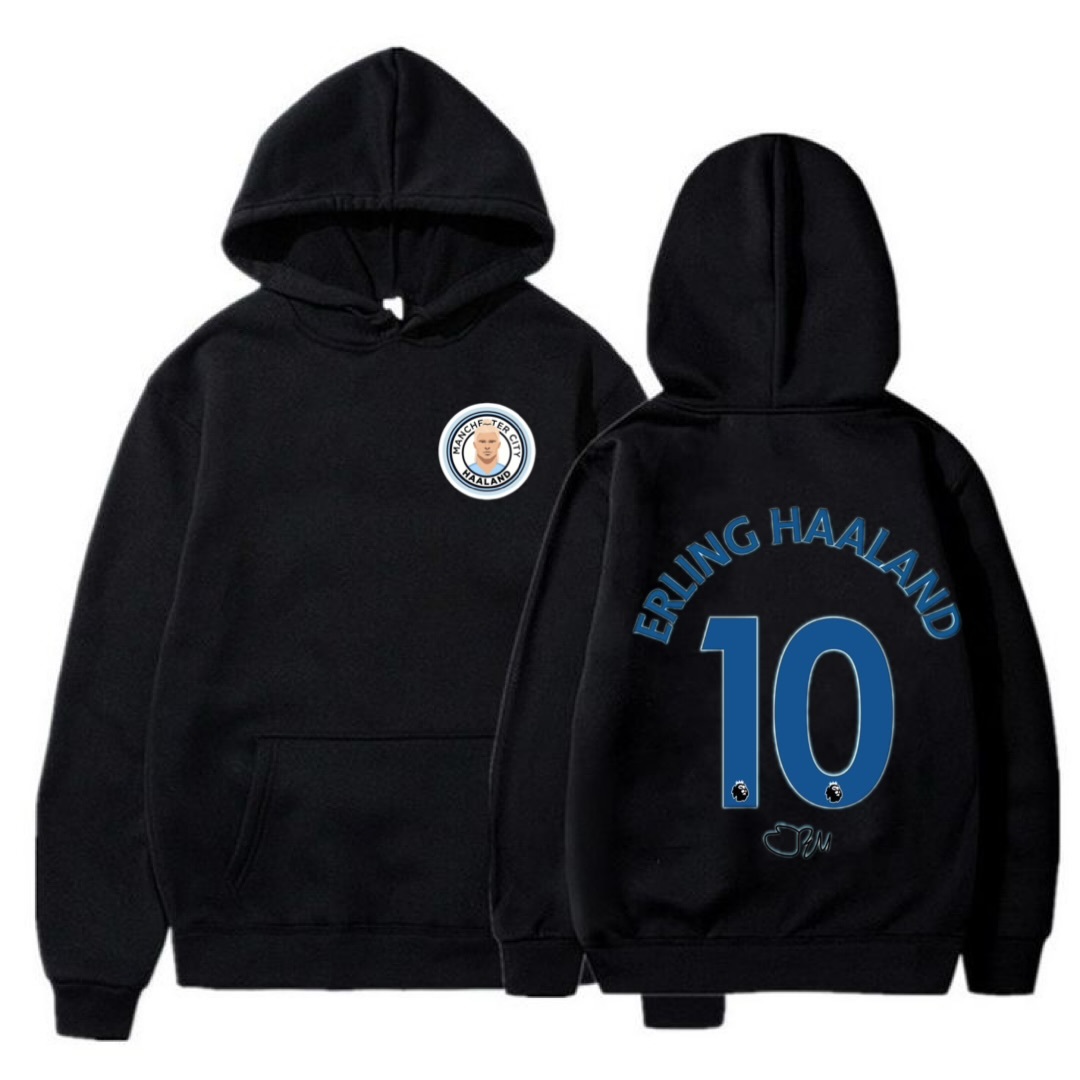 HALAAND #9 UNISEX BLACK HOODIE //FREE SHIPPING