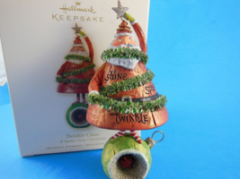 Hallmark Christmas Ornament Twinkle Santa Claus 5"  2008  New in Box - £5.43 GBP