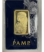 Gold Bar 31.10 Grams PAMP Suisse 1 Ounce Fine Gold 999.9 In Sealed Assay - £1,678.33 GBP