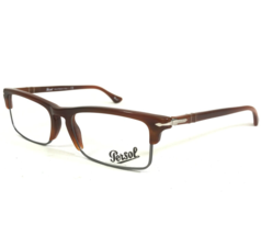 Persol Eyeglasses Frames 3049-V 957 Brown Grey Rectangular Full Rim 52-1... - £78.01 GBP