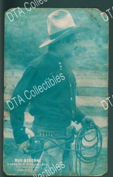 Primary image for BUD OSBORNE W/ LASSO-1920s-ARCADE CARD FR/G