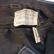 LEI 3-Button High Waist Junior Gilrs Black Denim Jeans Tapered Legs Size 15 image 3