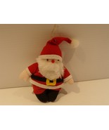 Gibson Greeting Cards Plush Stuffed Santa Ornament w/ Tag 90&#39;s? - €7,79 EUR