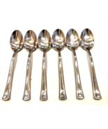 Set Of 6 Dansk Orion Stainless Steel Teaspoon 6 1/2&quot; Flatware - €60,17 EUR