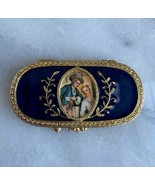 Vintage Estee Lauder Solid Perfume Compact Mini Royal Blue Enamel - $1,363.93 MXN
