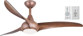 Minka-Aire F844-Dk Light Wave 52&quot; Ceiling Fan, Distressed Koa With Remote And - £372.74 GBP