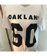 NFL Oakland Raiders #60 GONEW League White Medium Sized Shirt - £8.56 GBP