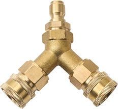 Tool Daily Pressure Washer Tee, Splitter Coupler, Quick, 3/8 Inch Fitting - $34.94