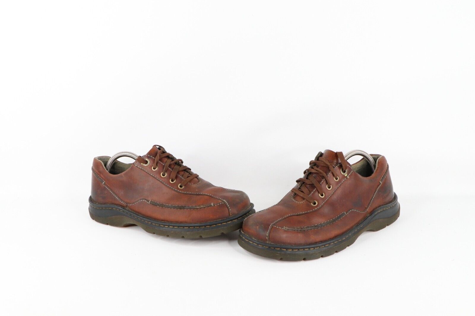 Vintage Dr Martens Mens 8 Distressed Goth Grunge Chunky Platform Leather Shoes - $108.85