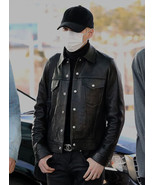 Lambskin Shirt Soft  Formal Stylish Casual Men Handmade Classic Leather ... - $106.22