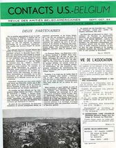 2 Issues Contacts US Belgium 1964 French and English Friendship Revue  - $15.84