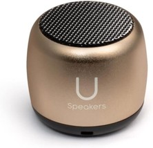 Fashionit U Micro Speaker: Tiny Device, Rich Sound, Gold, Coin-Sized Portable - £43.16 GBP