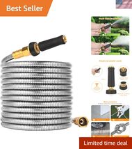 100 FT Garden Hose Expandable - 304 Stainless Steel Water Hose 100 FT - ... - $110.86