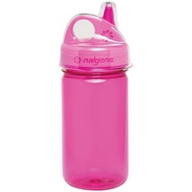 Nalgene Sustain Grip-N-Gulp 12oz Kids Bottle w/ Cover (Pink) Reusable Si... - £12.12 GBP
