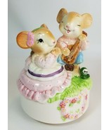 San Francisco Music Box Setsuko Broderick Mouse Couple &quot;Love Me Tender&quot; ... - £12.42 GBP