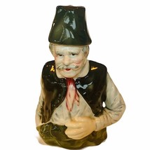 Russian Decanter Soviet Union Green hat top ceramic figurine decor vtg a... - $49.45