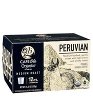 HEB CAFE OLE Peruvian Organic blend coffee pods. 12 per box. Lot of 4. Medium - £79.09 GBP
