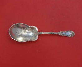 Number 10 by Dominick and Haff Sterling Silver Berry Spoon Enameled w/Daisies 8&quot; - £229.41 GBP