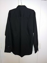 Van Heusen Men's Ls Black Easy Care Dress SHIRT-NWT $70-LT(16/16.5)-GREAT-SOFT - £27.17 GBP