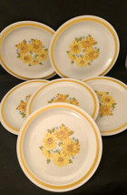 Montgomery Ward Melody Dinner Plates (6) Sunflower Design Made in Japan ... - £32.07 GBP