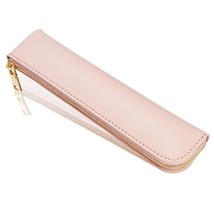 Pink Slim Pencil Case, Small Leather Pouch, Leather Pencil Pouch, Leathe... - £25.75 GBP
