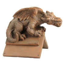 21&quot; Medieval Castle Winged Dragon Sculpture Statue Replica Reproduction - £118.27 GBP