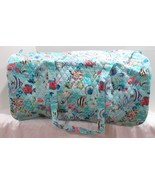 Vera Bradley Women XL TRAVELER DUFFEL BAG ANTILLES TREASURE ocean fish t... - $166.07