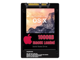 macOS Mac OS X 10.10 Yosemite Preloaded on 1000GB Solid State Drive - £79.00 GBP