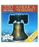 550 Piece Puzzle America The Beautiful US Liberty Bell Patriotic USA 18 ... - £9.42 GBP