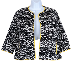 Molly and Maxx Womens Sz PM PETITE Open Short Jacket Collarless Lightly ... - $25.85