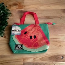 Fridge Pak Insulated Cooler Lunch Travel Tote Watermelon Slice Green Red NEW - £13.91 GBP