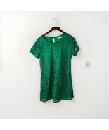 Style Youth Dress Green Crochet Iace Mine Dress Lined Keyhole Back XXL - $16.82 CAD