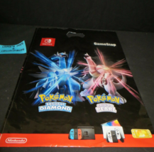 Pokemon Brilliant Diamond Shining Pearl GameStop Promotional Shopping Bag 18x14&quot; - £15.44 GBP