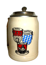 Ingobrau Ingolstadt Bavaria lidded German Beer Stein - £15.69 GBP