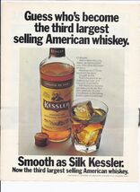 80's Kessler Scotch Whiskey Print Ad Vintage 8.5" x 11" - $19.75