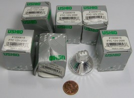 Six Ushio Halogen Reflector Lamps 1000619 FTC 12V-20W 6 count - $61.58 CAD