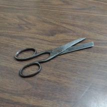 Early 1800s Antique Bookbinder Scissors Shears Riveted Hand Forged Maker Marked - £73.65 GBP